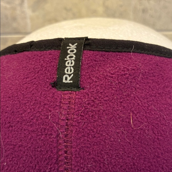 Reebok Women's Plum and Black Fleece headband ear warmer.    B8 - Picture 2 of 4
